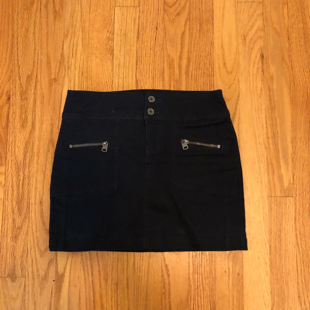 Abercrombie & Fitch Zipper Mini Skirt